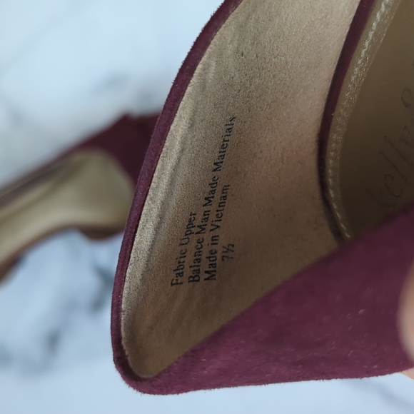 KELLY & KATIE burgundy heels | size 7.5 - Picture 7 of 7